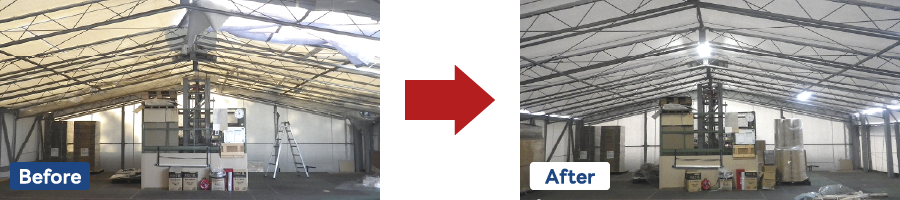 屋根シート交換工事